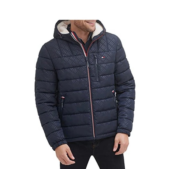 Tommy Hilfiger Men's 2X * Midweight Sherpa Hooded Jacket Style MSRP$225 mens301 - Picture 1 of 6